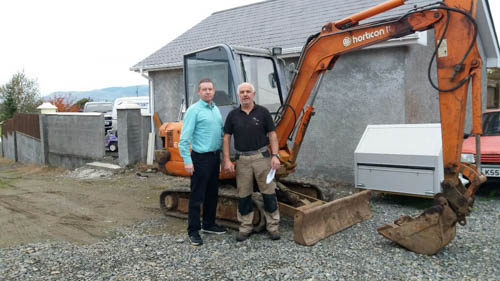 Owen Reel with Councillor Mickey Larkin