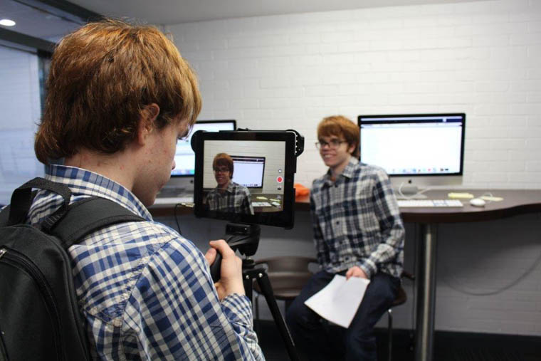 Rory and Nathan Martin taking part in the workshop 