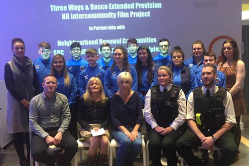 Guests and participants at the launch of the Film Project.