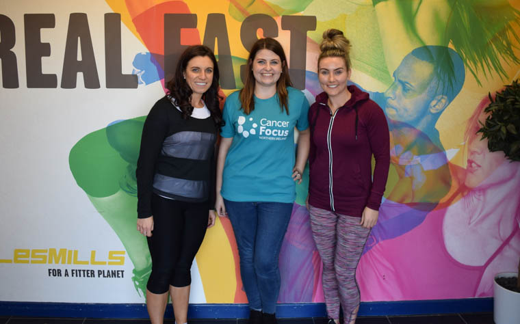 Personal Trainers Laura McKeown and Carla King with Community Fundraiser Lianne Mulholland.jpg