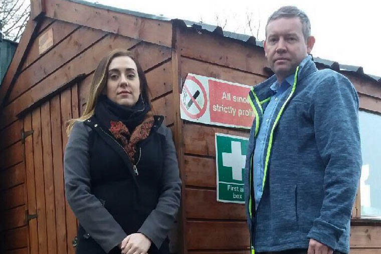 Cllr Mickey Larkin & Megan Fearon  pictured at Slieve Gullion Forest Park