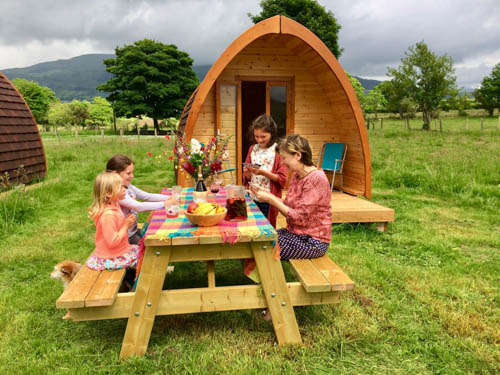 An example of the luxurious hand-crafted treated timber glamping pod accommodation, made in Co. Kerry, fully insulated and suitable for two adults, that will be available in Mullaghbawn. Photograph: Ring of Gullion Tourism Strategy