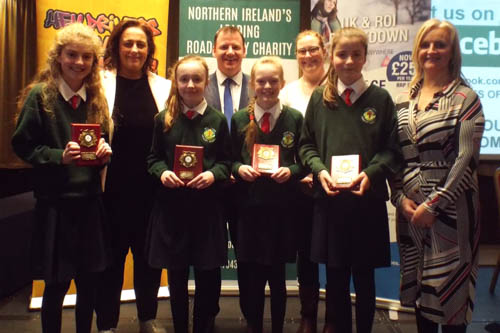 Holycross PS Kilkeel who came second  in the regional heat of the Road Safety Quiz.