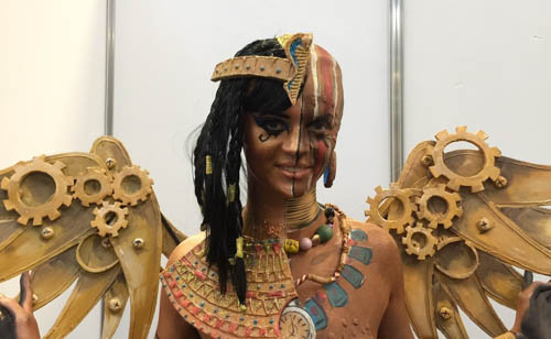 Lauren’s finished full body Make Up at the UK WorldSkills