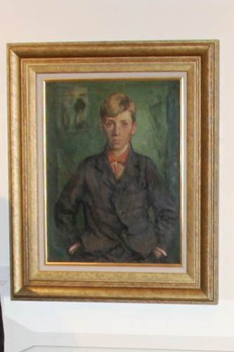Margaret Clarke's painting of her son David.