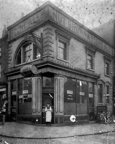 South Armagh native Henry J O'Hare outside his pub in Liverpool in the late 1800's