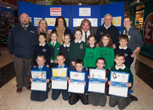 PCSP Andrew Kernaghan, Committee Secretary Tricia O'Neill, Committee Chair Gillian Fitzpatrick, PCSP Brian Quinn, Quays Staff, Committee member Rita Bentley & School Kid.jpg