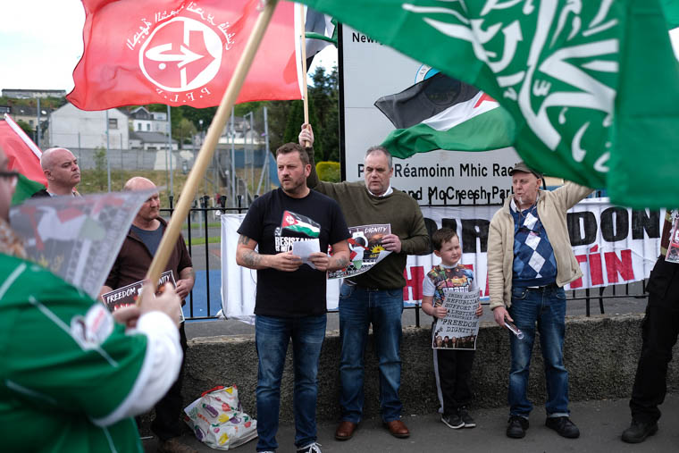 The Saoradh vigil in Newry at the weekend.