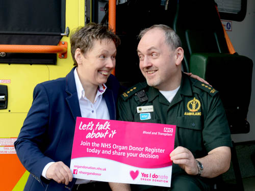 Sean Mullan, Northern Ireland Ambulance Service Station Manager has shared his experience of becoming a Living Organ Donor to his sister Eileen, a Non Executive Director for the Southern Health and Social Care Trust.
