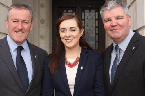 Conor Murphy, Megan Fearon and Cathal Boylan.