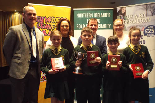 St Patricks PS Hilltown who came first in the regional heat of the Road Safety Quiz.