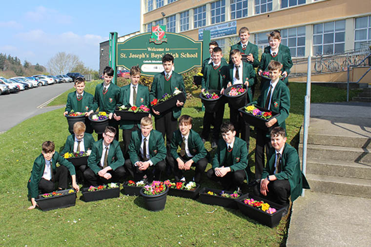 Pupils from St Joseph's who took part in the project