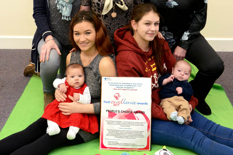 Clients of the Southern Area Family Nurse Partnership Programme launch this year’s Excellence Awards. Do you know someone who has made a difference – why not nominate for the People’s Choice award?