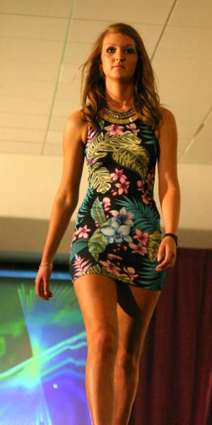 Former SRC Level 2 in Fashion Retail student, Sara Beck, modelling Primark