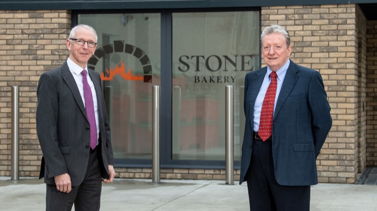 Ronan McNamee, Owner, Stone Bakery with Brian Dolaghan, Executive Director, Invest NI.