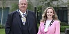 Newry, Mourne and Down District Council’s newly elected Chair, Councillor Glyn Hanna, and Deputy Chair, Councillor Doire Finn, pictured following their election at the Council’s Annual Meeting held in Downpatrick Civic Centre on Monday 1 June 2026.