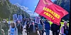 Workers Party representatives at the water protest at Stormont.