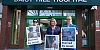 Healthcare workers holding a two minute silence outside Daisy Hill Hospital last month for the people of Gaza. Included are healthcare workers Aine McQuade, Deirdre Murphy and Fionna McDonald. Photograph: Columba O'Hare/ Newry.ie 