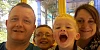 Philip Hayes pictured with his wife Joanne, and their sons, Jack and Ben.