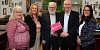 Pictured at the reopening of Biffers, The Brain Injury Foundation’s refurbished social space in Camlough. Included from left are: Christine Davidson, Chairperson, Brain Injury Foundation; Cllr Geraldine Kearns, Deputy Chairperson, Newry, Mourne and Down District Council; Frank Dolaghan, Brain Injury Foundation; Paul Sweeney, Chair, NI Committee, National Lottery Community Fund and Olive Hawthorne, Manager, Brain Injury Foundation. Photograph: Columba O'Hare/ Newry.ie  