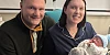 Proud parents Joanna and Alan Annett from Kilkeel with little Josh who was the 2,000th baby to be born at Daisy Hill Hospital’s midwifery led unit.