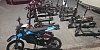 Some of the e-scooters seized. 
