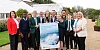 Newry, Mourne and Down District Council launched its new Sustainability and Climate Change Strategy at Castlewellan Forest Park’s world famous Arboretum. Deputy Chairperson, Councillor Doire Finn (sixth left) is with Council officials and councillors who attended the event. Included are Mrs Sinead Murphy (NMDDC Sustainability and Environment Director), Cllr Helena Young, Conor Sage (NMDDC Sustainability and Environment Assistant Director), Eamonn Keaveney (NMDDC Head of Sustainability), Cllr Jill Truesdale, Dr Aileen Jones (NMDDC Corporate Services Director), Council Chief Executive Marie Ward, St Malachy’s High School students Corbion Kelly and Conor Fisher and St Malachy’s Primary School students Isaiah Tumwebazw and Faiya McMurrough.