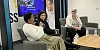 Una Murphy, right, View Digital with the panel at a showing of Migrant Women Seen and Heard 