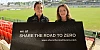 Infrastructure Minister Liz Kimmins pictured with Armagh’s Clodagh McCambridge who signed up to the Share the Road to Zero campaign on behalf of Ulster Ladies Gaelic Football Association.