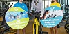 Newry, Mourne and Down District Council Chairperson, Cllr Philip Campbell launches the NMD Be Active New Year membership campaign with Down Leisure Centre lifeguards Max Crane and Cora Smyth.