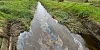 Oil floating on the surface of Newry Canal. Photograph: Columba O'Hare/ Newry.ie 