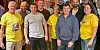 Some of the fundraisers at the event in the Brass Monkey  in memory of Gareth Mc Kinley