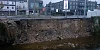 The collapsed bank on the Clanrye River. Photograph: Columba O'Hare/ Newry.ie 