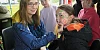 Lauren from Funky Face Painting with Mollie Rose at the opening of the Belleek Party in the Park event organised by Newry, Mourne and Down District Council’s Slieve Gullion District Electoral Area Forum.