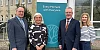 Health Minister Mike Nesbitt, second from right, with from left: Evora Hospice Chair Paddy Loughran, CEO Liz Cuddy and Director of Care Services Bridget Lynch.
