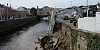 Work ongoing earlier this week to the bank of the Clanrye River following a collapse. Photograph: Columba O'Hare/ Newry.ie 