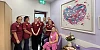 The Breast Cancer Nursing Team and Leanne Rooney from the charity Pretty ‘n Pink.