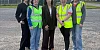 Cllr Aine Quinn meets members of the Road Ahead NI group.
