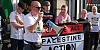 Protestors in Newry wearing Palestinian Action T Shirts in August 2025. Photograph: Columba O'Hare/ Newry.ie  