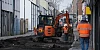 Canal Street works earlier this month. Photograph: Columba O'Hare/ Newry.ie 