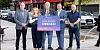 Michael Savage, Newry Chamber, Anna Maria Szadowiak, Retail NI, Glyn Hanna, Newry Mourne and Down Council Chair, Glyn Roberts, Retail NI and Gareth Wilson MLA remind people in Newry to vote for their high street heroes.