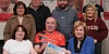 Members of the Jennings family at the launch of the Desy Jennings Football Festival. Included front from left: Tricia Jennings, Marty Jennings and Johann Shields. Back: Paula Magee, Sean Magee, Rory Shields and Eimer Shields.