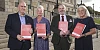 Pictured at Stormont were from left: Trevor McCartney, Chief Executive of Northern Ireland Hospice and Chair of Hospice Alliance Northern Ireland, Heather Monteverde, Managing Director of Marie Curie Northern Ireland, Donall Henderson, Chief Executive of Foyle Hospice and Liz Cuddy, Chief Executive of Evora Hospice Care, at the launch of the Hospice Alliance Vision Report in Stormont