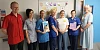 Head of Service for Paediatrics Bernie McGibbon, right and Ward Manager Jacob Moran Durham are pictured with the team in the Special Care Baby Unit (SCBU) in Daisy Hill Hospital.