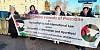 Participants in the Irish Congress of Trade Union's Take a Stand for Palestine Workplace Day of Action at Daisy Hill Hospital.