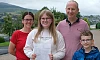 A family occasion for Fearne O'Neill who got her GCSE results at St Mary's High School. She is pictured with Mum Nichola and dad Hugh and brother Harry. Photograph: Columba O'Hare/ Newry.ie 