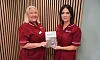 Sharon Quinn, Gynaecological Oncology Clinical Nurse Specialist, and Kelly Harrison, Gynaecological Oncology Nurse, who are encouraging women to know the signs of womb cancer and seek advice early if they have concerns.