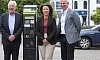 Pictured at the launch of the announcement of the permanent one hour grace period for on-street parking in Newry are: Rory McShane, Chairman, Newry BID, Infrastructure Minister, Liz Kimmins and Eamonn Connolly, Newry BID Manager.