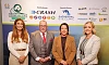 Pictured at the launch of the awards are from left: Rachel Lyness, Business Liaison Manager at Cathedral Eye Clinic (Associate Sponsor), Davy Jackson, Chair of Road Safe NI Charity, Infrastructure Minister, Liz Kimmins, and Paula Mahoney, Marketing Director at CRASH Services (Headline Sponsor)