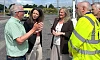Minister Kimmins and Cllr Kearns meet with local residents at Fiveways to discuss safety issues.